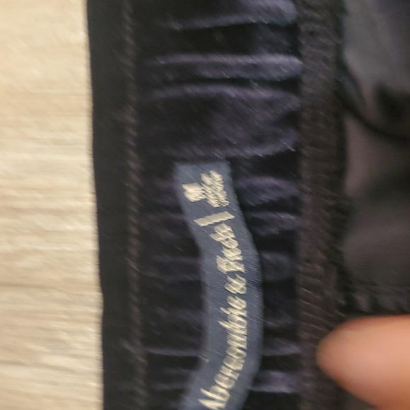 Abercrombie & Fitch Dark Blue Velvet Pants Size M - Picture 3 of 9